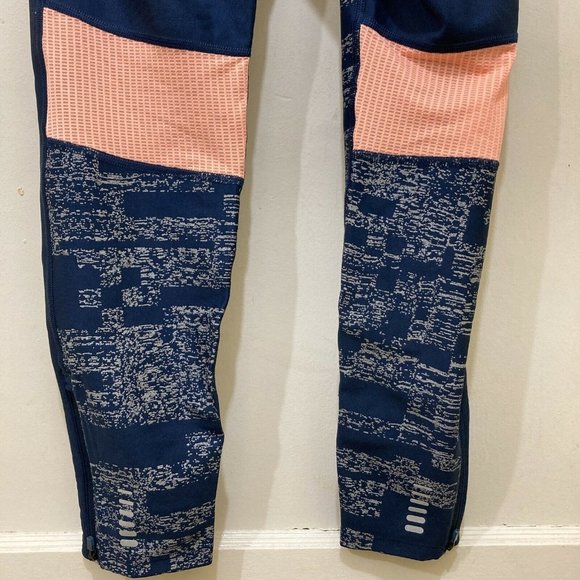 Under Armour Blue Orange Women's XL Heatgear‎ Compression Leggings $54 - Picture 9 of 12